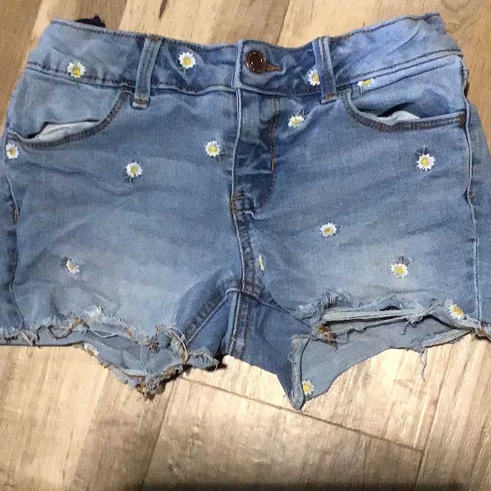 SO Blue Denim Jeans with Polka Dot Embellishments